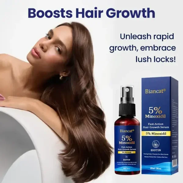 Biancat® Maximum Strength 5% Minoxidil Fast-Action Hair Growth Serum