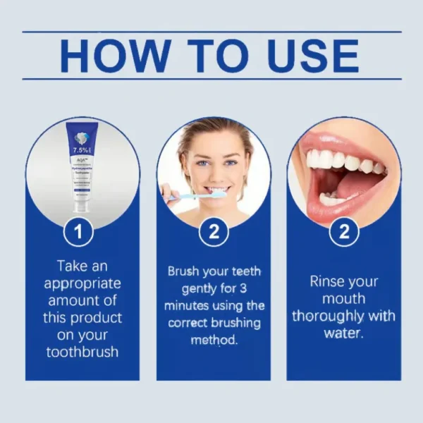 AQA™ Hydroxyapatite Toothpaste 7.5% for Enamel Repair